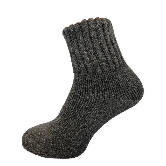 7-11 Thick Wool Blend Socks (Dark Grey)