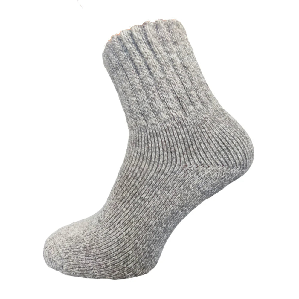 Joya Thick Wool Blend Socks Light Grey 7-11 | Womens and Mens Socks