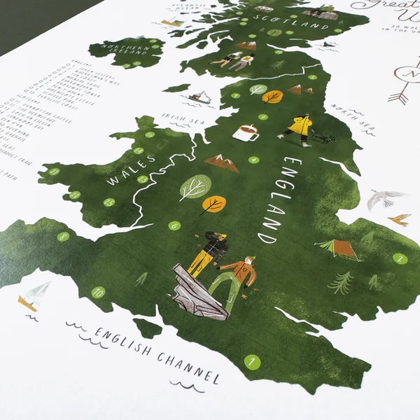 Great British Walk - A3 Print