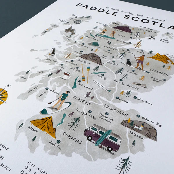 Paddle Scotland - A3 Print