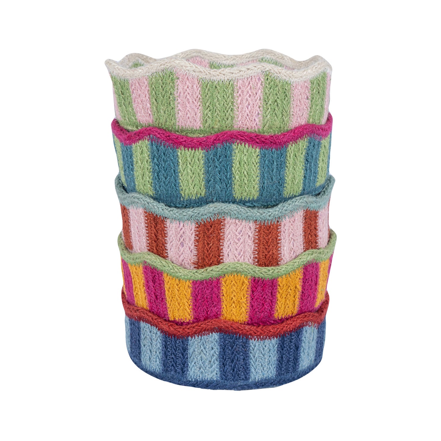 Braided Rug Company Jute Basket Tulip Mini Blueberry