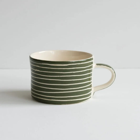 Musango Mug Sgrafitto Moss Green