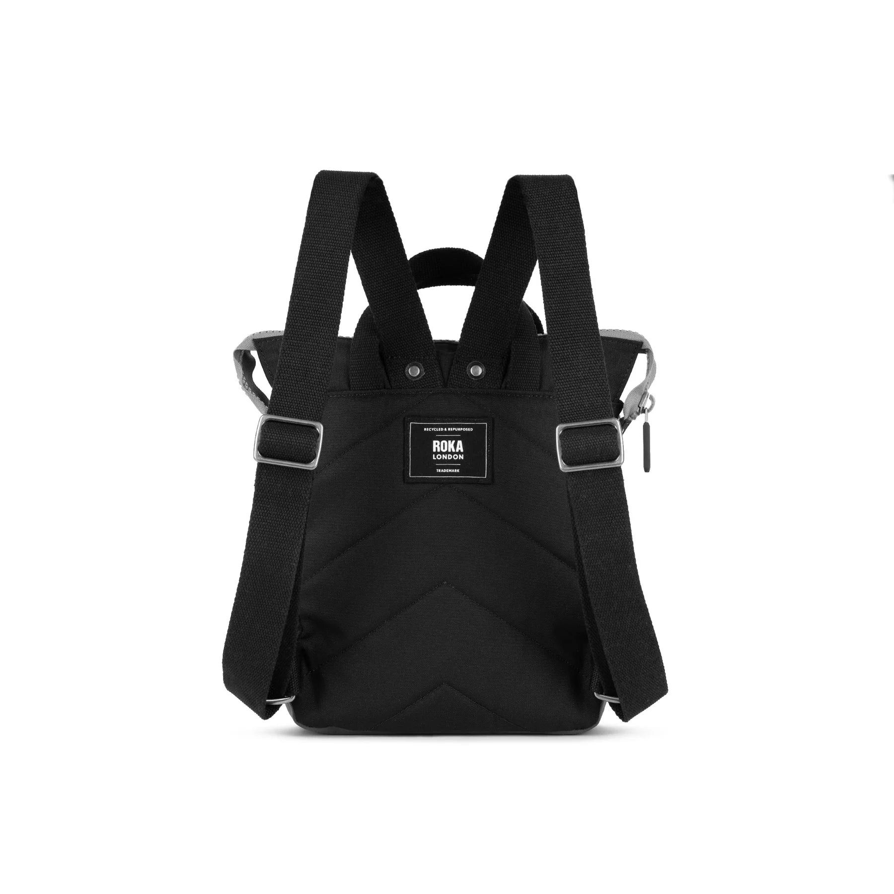Roka All Black Bantry B Recycled Canvas Backpack | Roka Bags