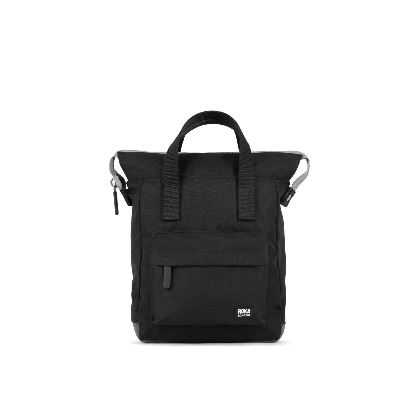 Roka All Black Bantry B Recycled Canvas Backpack | Roka Bags