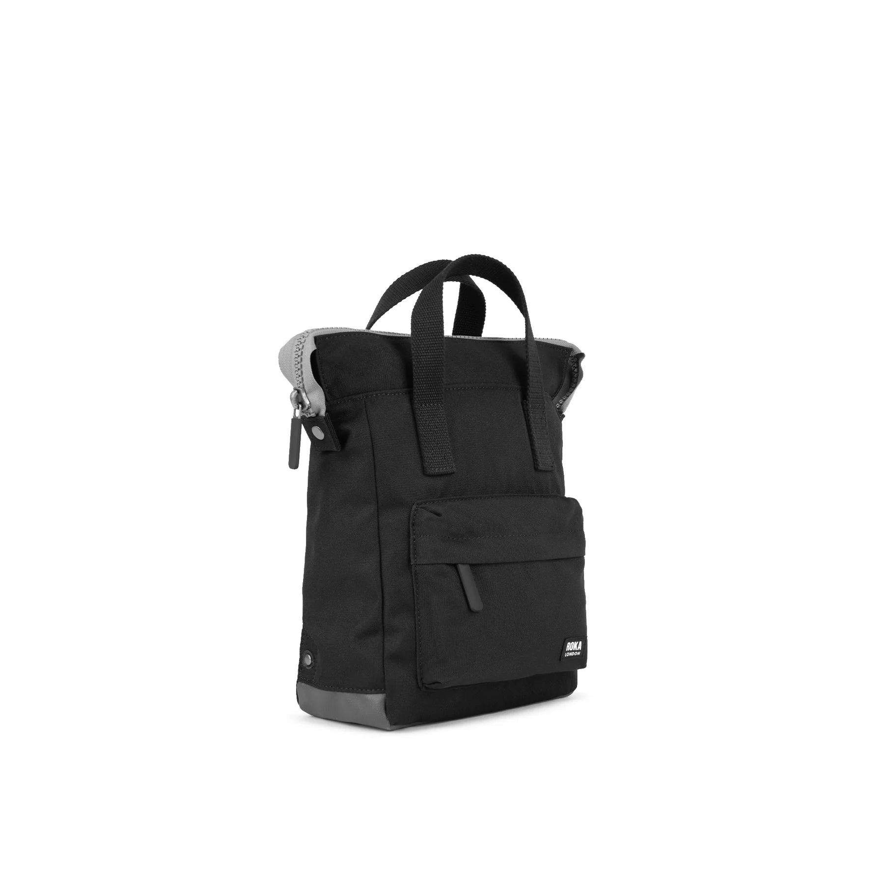 Roka All Black Bantry B Recycled Canvas Backpack | Roka Bags