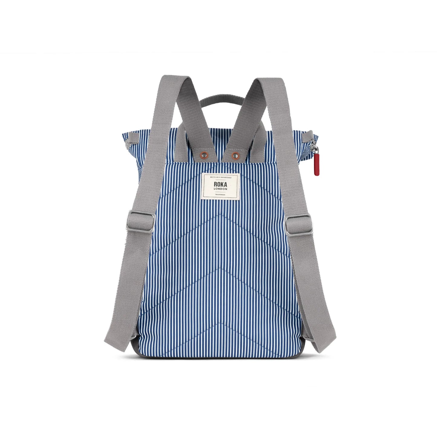 Roka Canfield B Backpack Medium Recycled Canvas (Hickory Stripe)