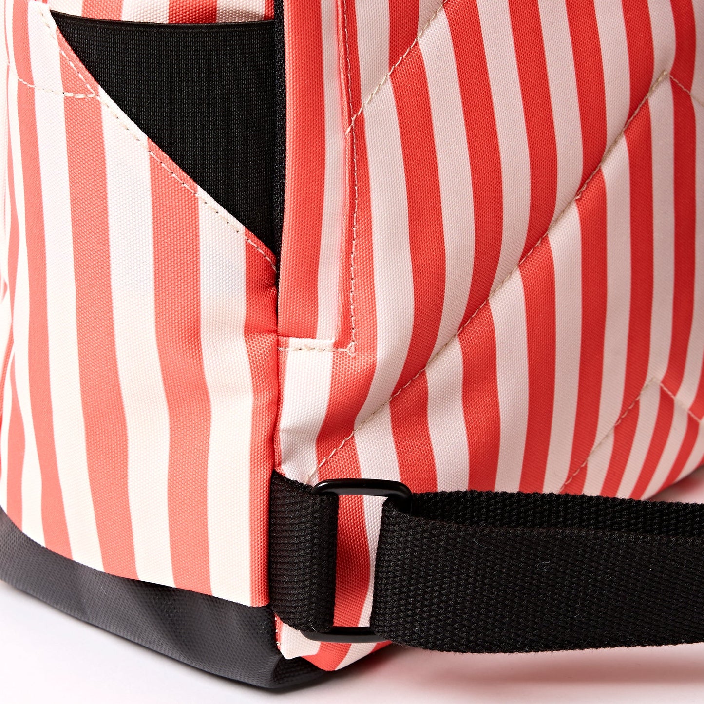 Canfield Backpack Small Canvas (Coral Stripe)