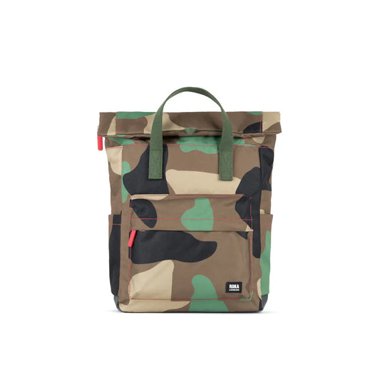 Roka Canfield B Backpack Recycled Canvas Medium (Vintage Camo)