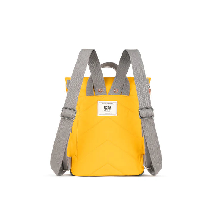Roka Canfield B Backpack Recycled Nylon Small (Saffron Yellow)