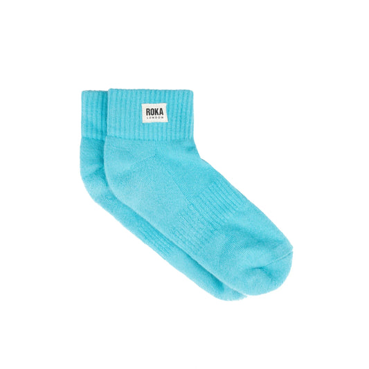 Roka Wembley Cotton Socks UK3-8 Aquatic Awe | Women's Socks