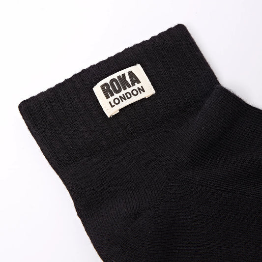 Women's Wembley Organic Cotton Socks (Black)