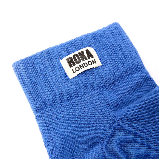 Women's Wembley Organic Cotton Socks (Malibu Blue)