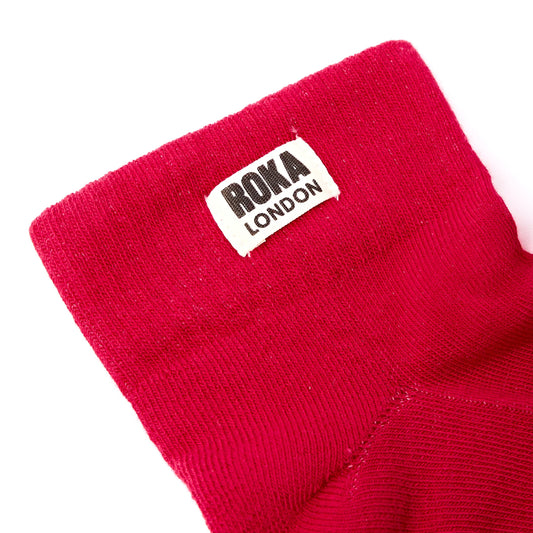 Women's Wembley Organic Cotton Socks (Scarlet)