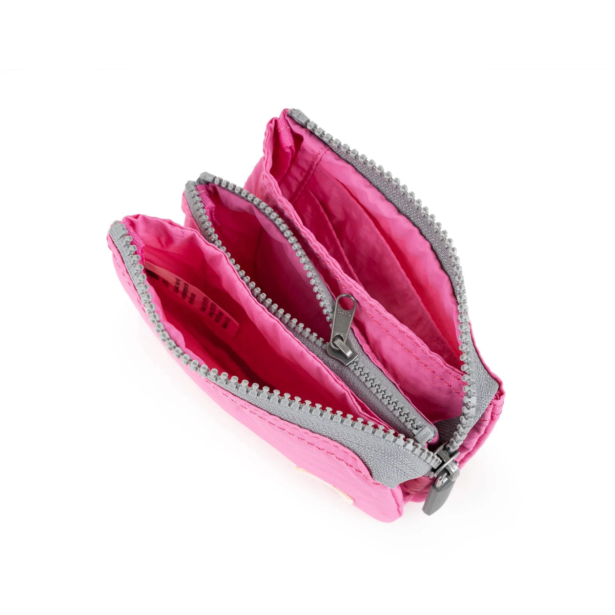Roka Carnaby Wallet Small Taslon Hot Pink