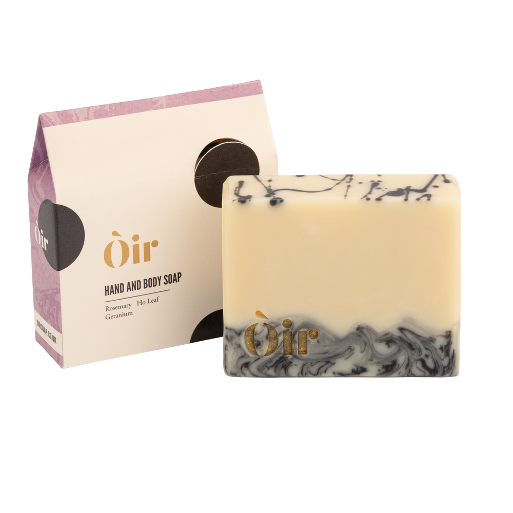 O'ir Soap Rosemary, Ho Leaf, Geranium