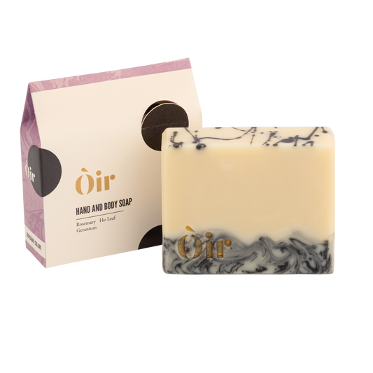 O'ir Soap Rosemary, Ho Leaf, Geranium