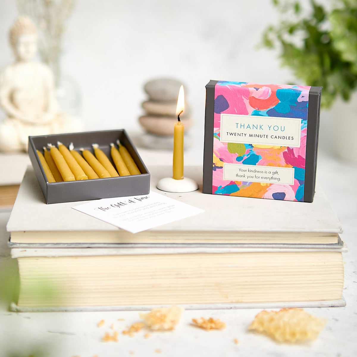 Twenty Minute Beeswax Candles - Thank You (Abstract)