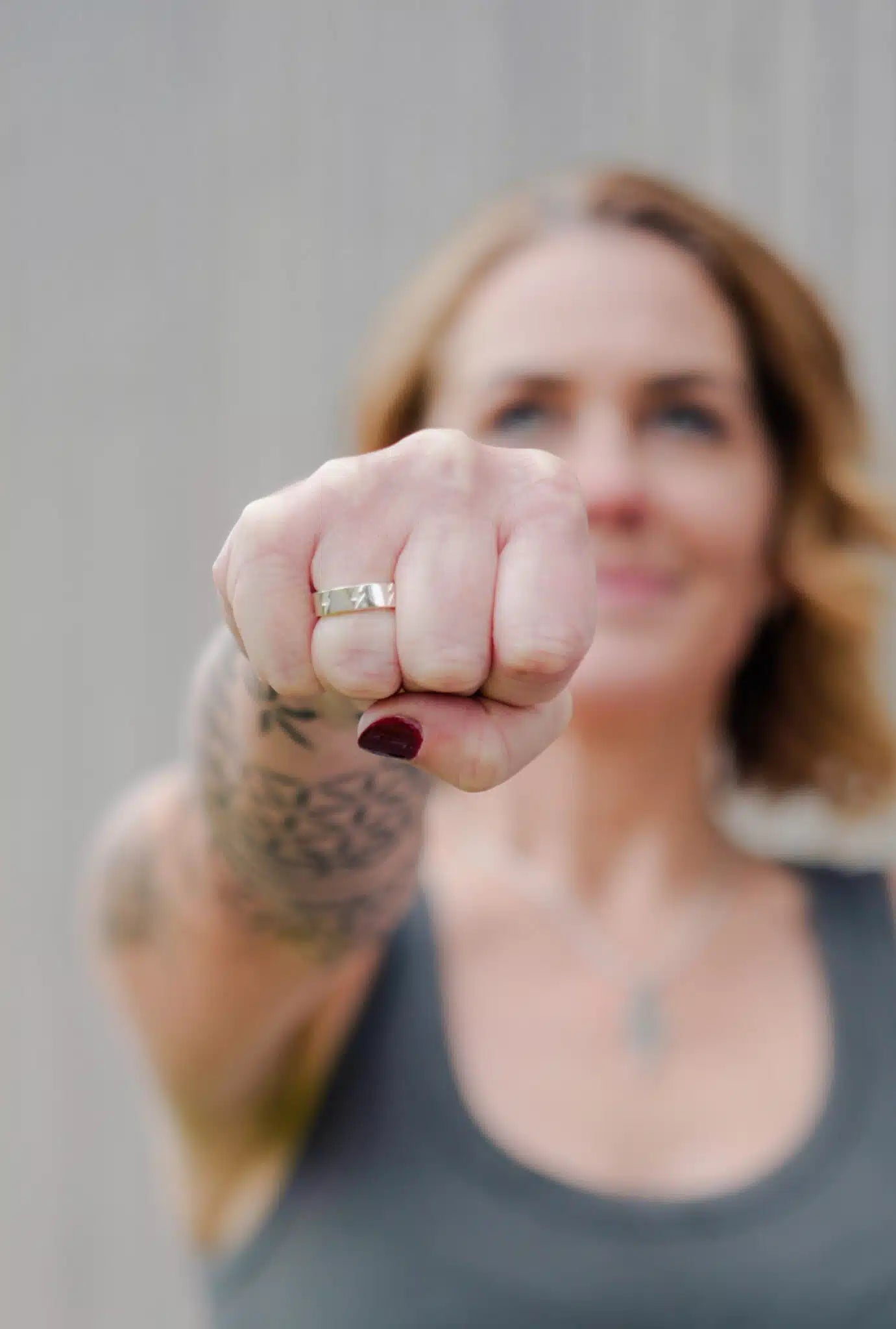 Embrace Your Power Adjustable Ring (Small Sizes J-O)