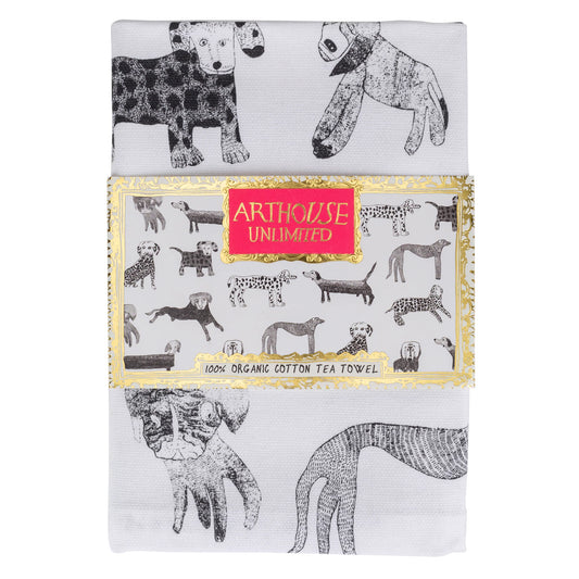 Arthouse Unlimited Organic Cotton Tea Towel Dogalicious
