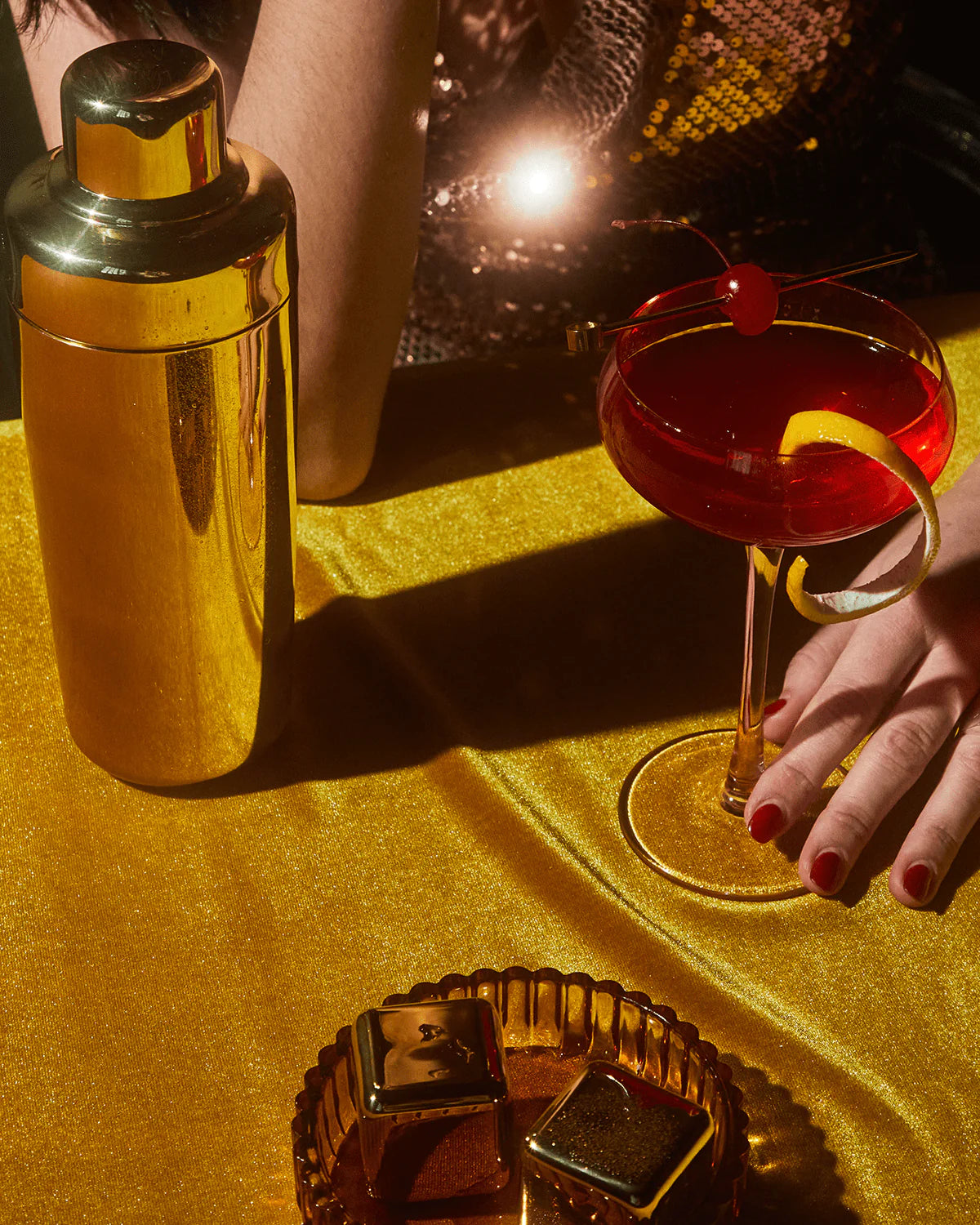 The Owen - Gold Cocktail Sticks