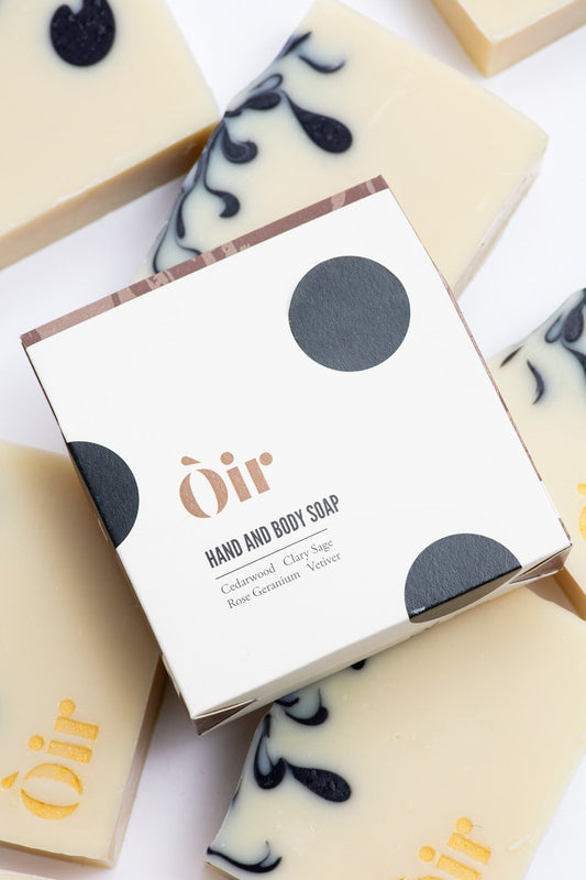O'ir Soap Cedarwood, Clary Sage, Rose Geranium, Vetiver