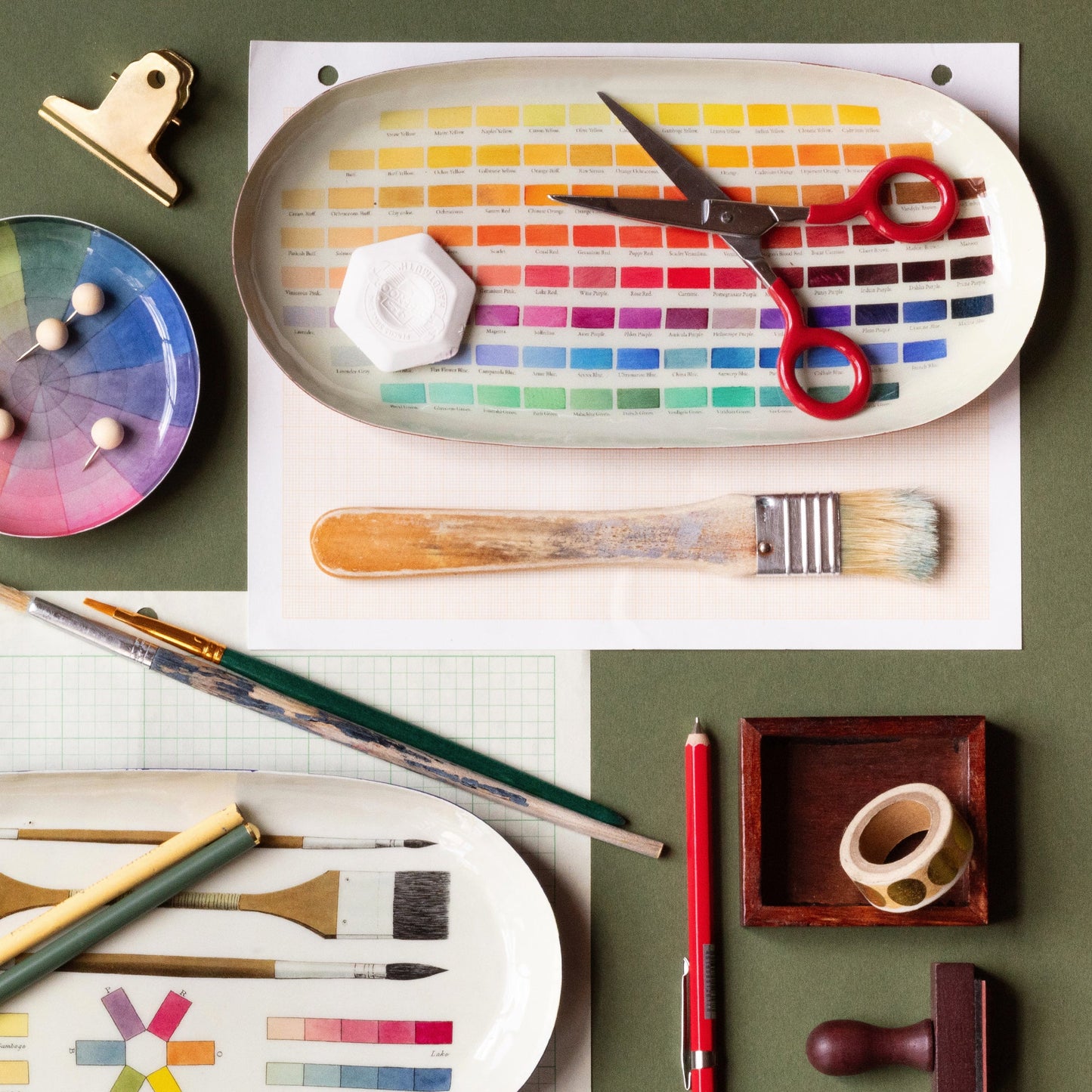 Oval Enamel Tray - Nomenclature of Colours