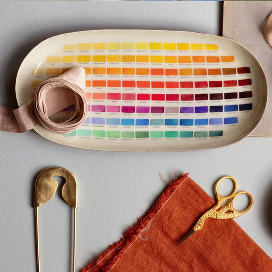 Oval Enamel Tray - Nomenclature of Colours