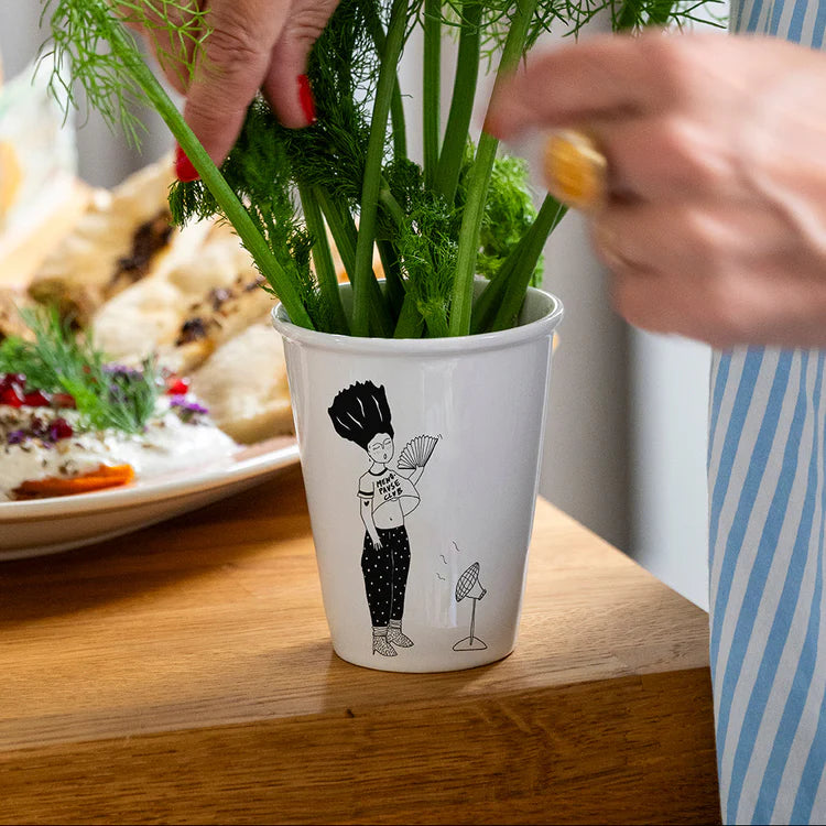 Helen b Porcelain Cup Menopause Club | Helen B Ceramics