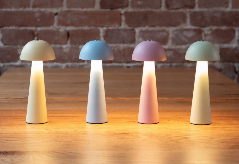 Leitmotiv Rechargeable Table Lamp Mini LED Dome (Soft Blue)