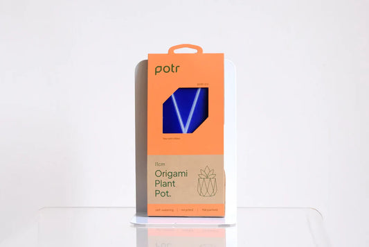 Potr Pot 15cm Navy (Self-Watering & Flat Packed)