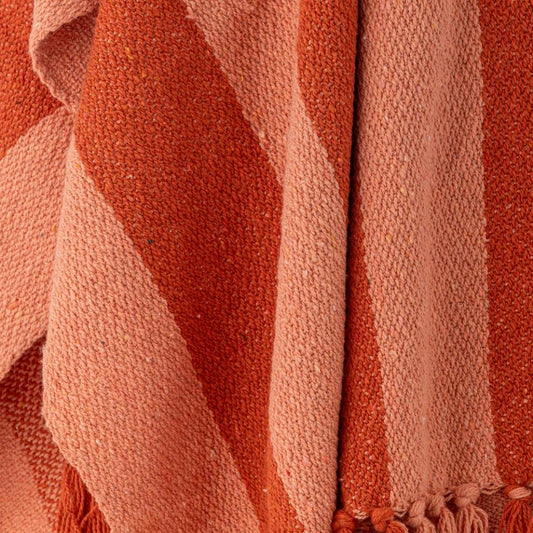 Bloomingville Frello Cotton Throw (Orange) | Home Interiors | Throws & Rugs