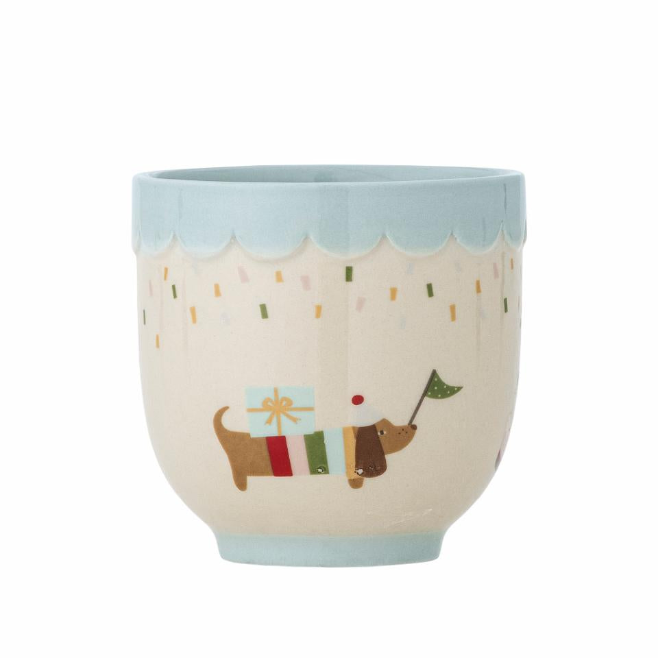 Celebrate Stoneware Cup (Blue)