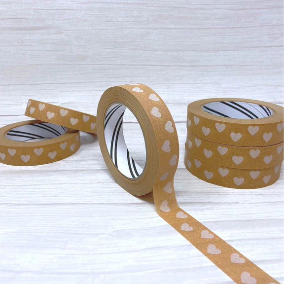 Cascayde Heart Paper Tape 24mm Wide