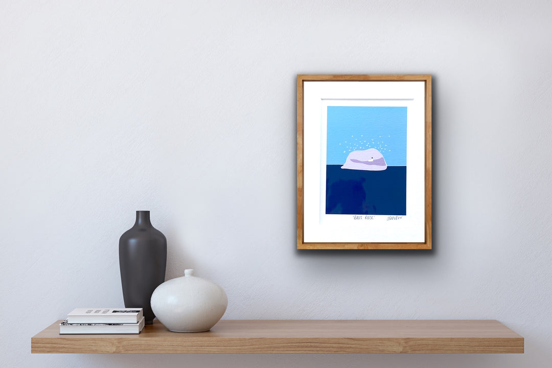Fiddy & Mabel 6x8" Print Bass Rock