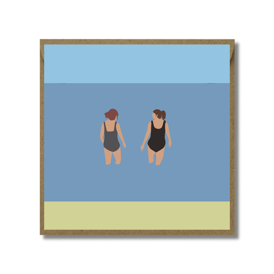 Blank Card Chats In The Sea