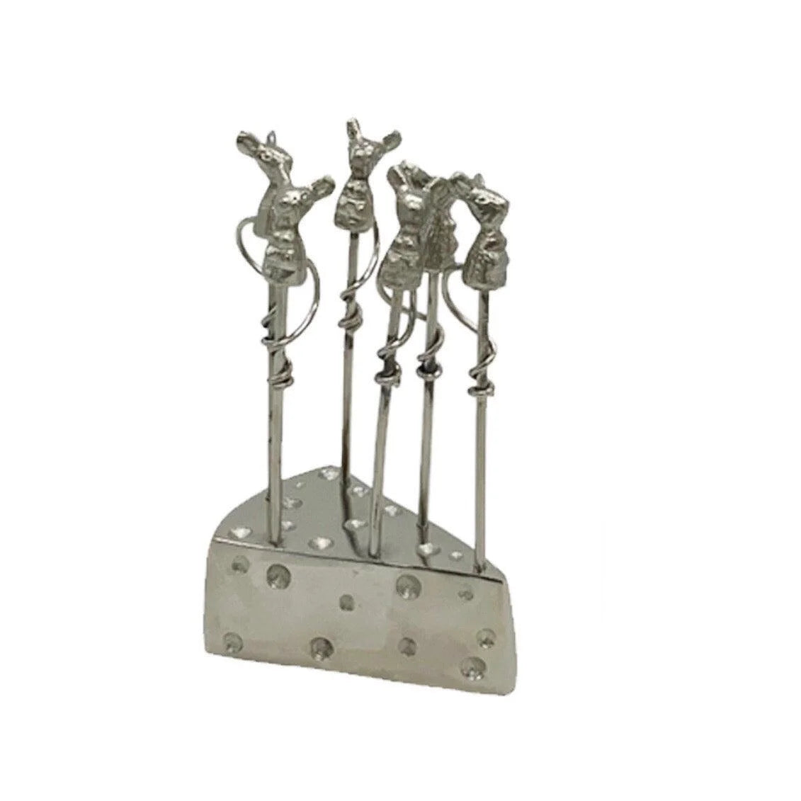 Mouse Cocktail Picks with Slice Stand