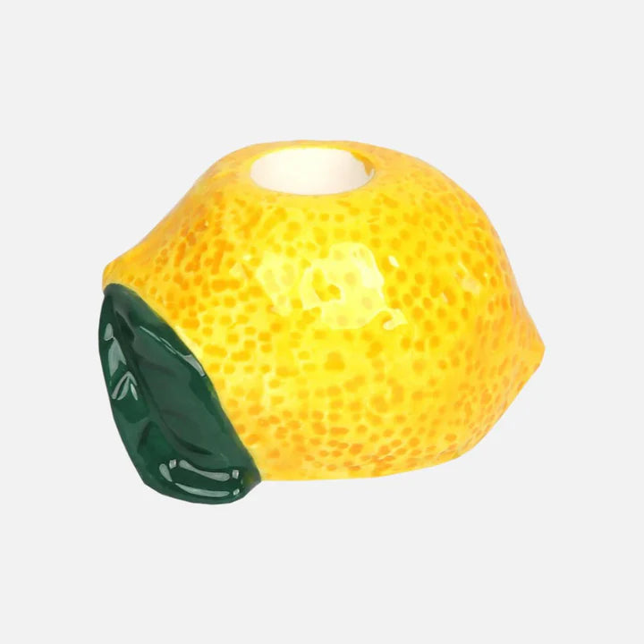 Ceramic Candle Holder Lemon