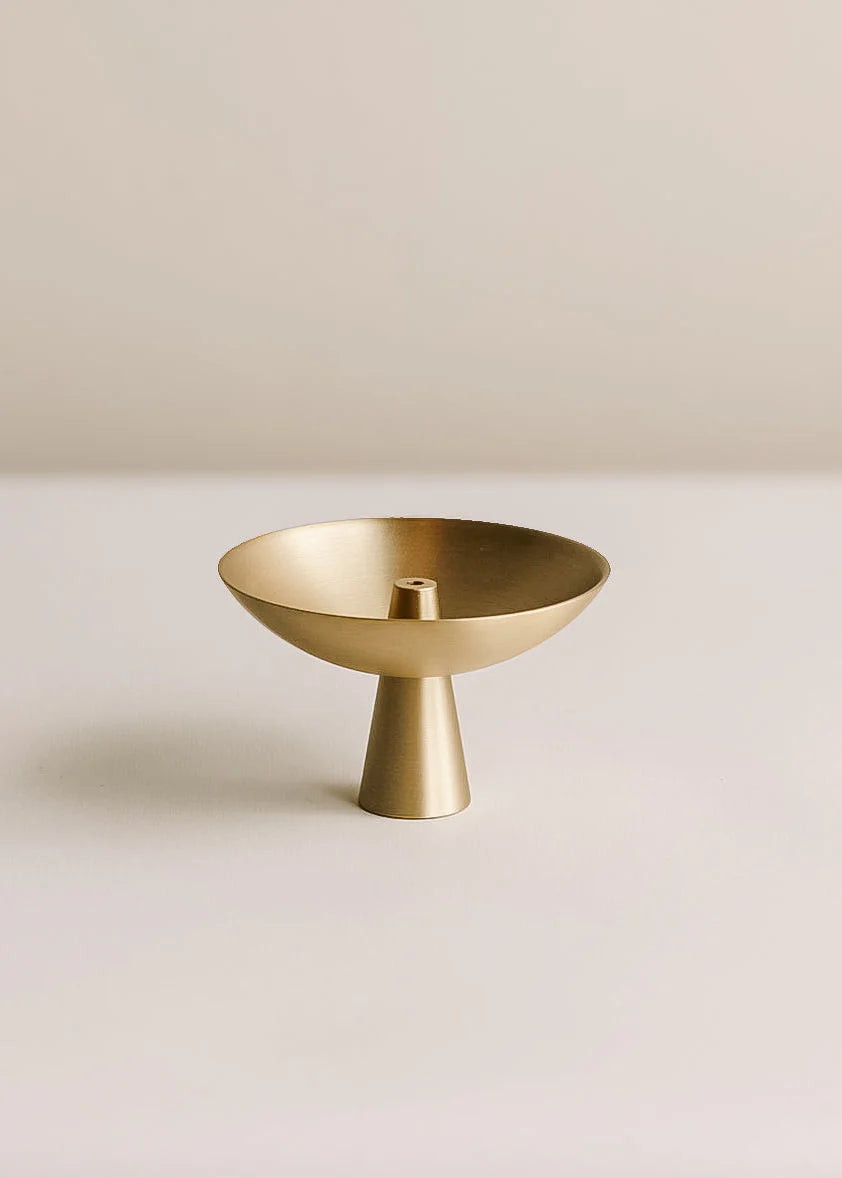 Matt Brass Incense Holder