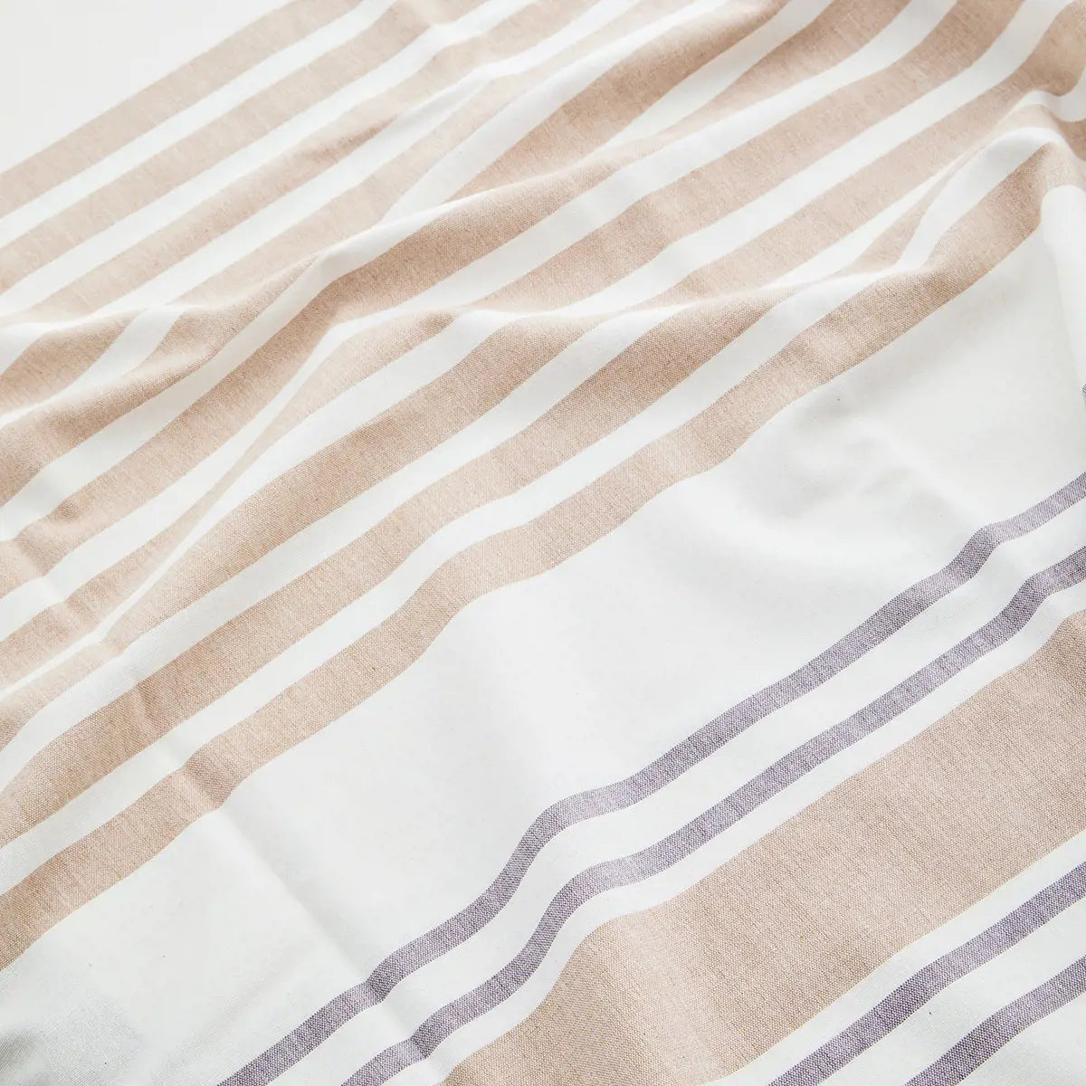 Striped Hammam Towel (white/Sand/Grape)