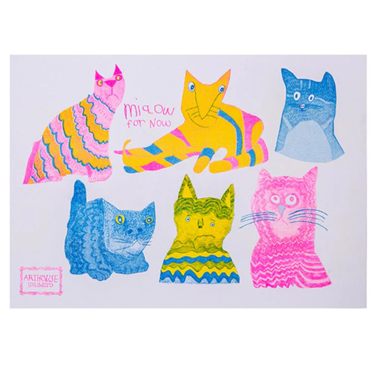 Recycled PU Bookmark - MIAOW FOR NOW