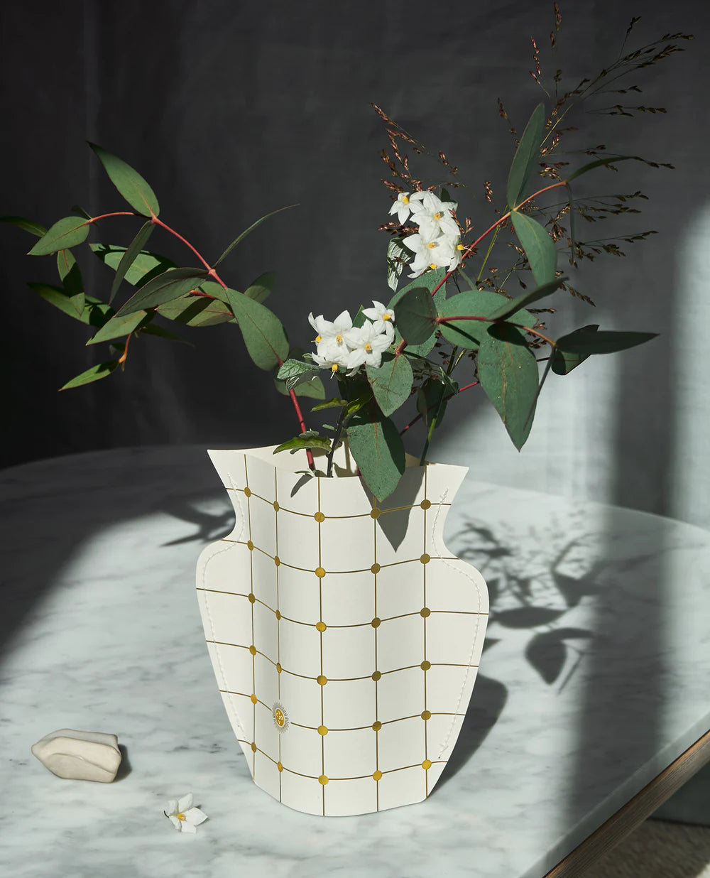Mini Paper Vase Lido White