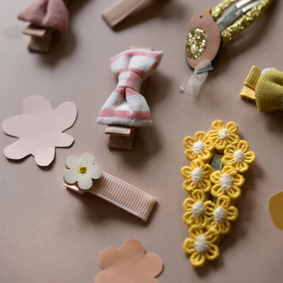 Crochet Flower Clips