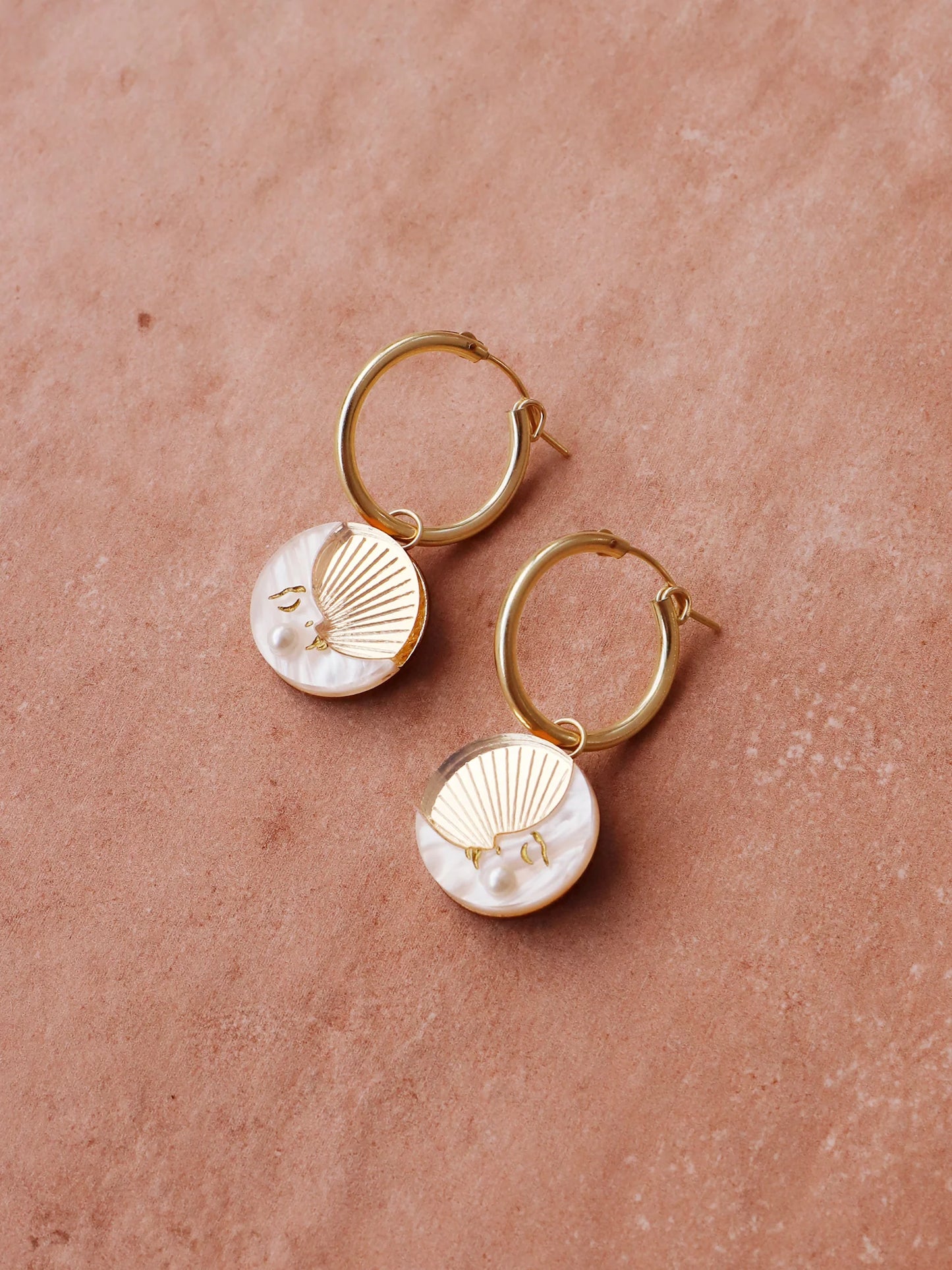Wolf & Moon Moon II Hoop Earrings