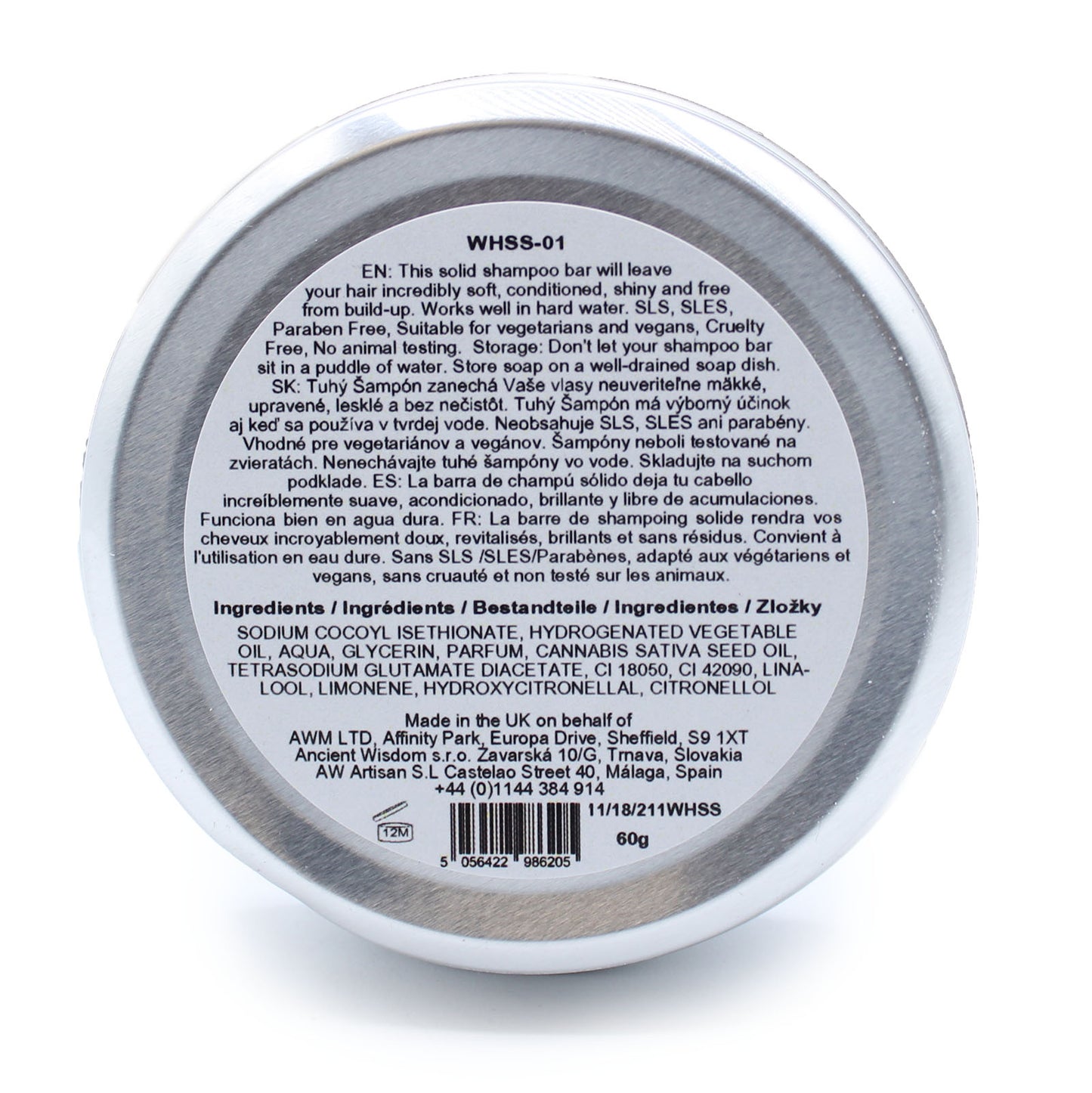Wild Hare Solid Shampoo Tin Orchid