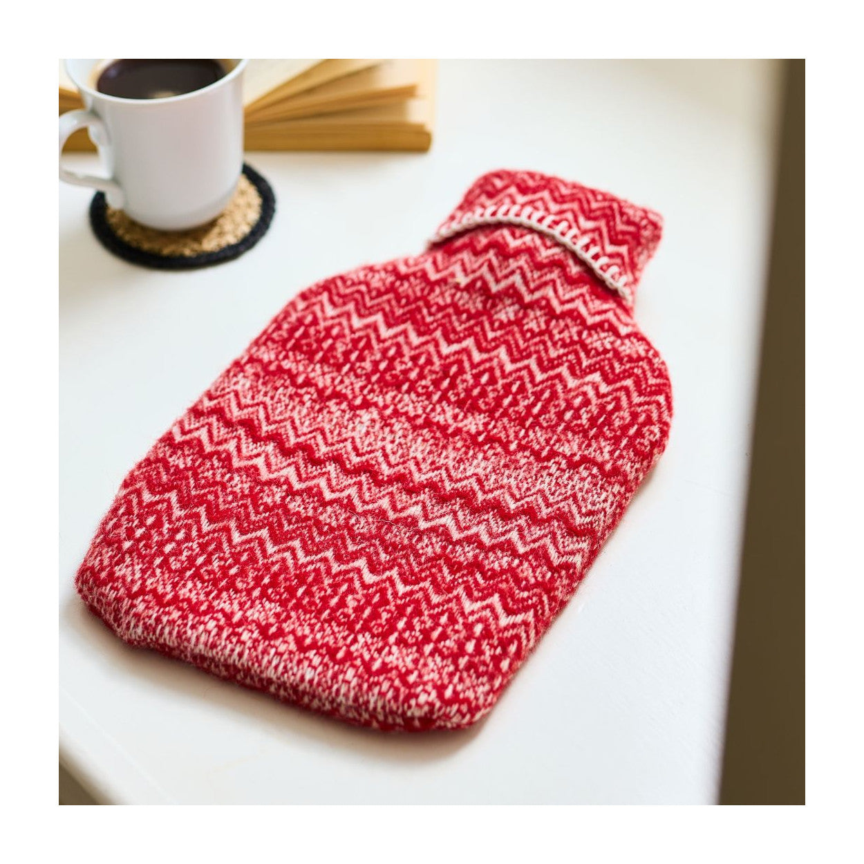 Tweedmill Hot Water Bottle (Fair Isle Red)