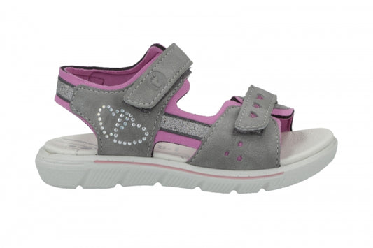 Ricosta ALYSSA Velcro Sandals (Graphit/Rosada) 28 & 32 only