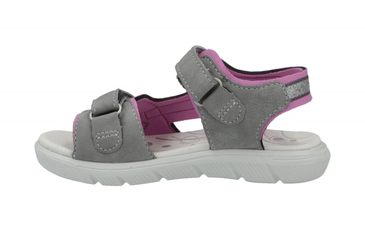 Ricosta ALYSSA Velcro Sandals (Graphit/Rosada) 28 & 32 only