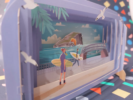 Message In A Bottle 3D Pop-Up Card Dunbar