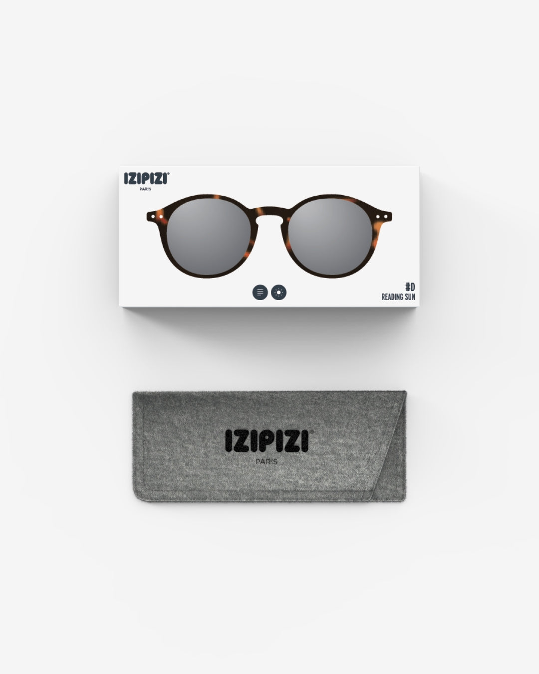 D Sunglasses Tortoise grey lenses
