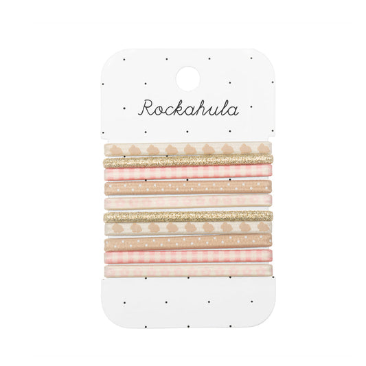 Rockalula Bunny Gingham Elastic Pony Hair Bobble Pack | Kids Hair Accessories